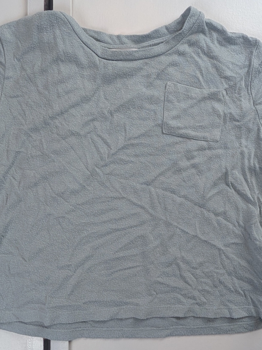 Everyday Pocket Terry Cloth Crewneck Tee for Kids - Soft Seafoam